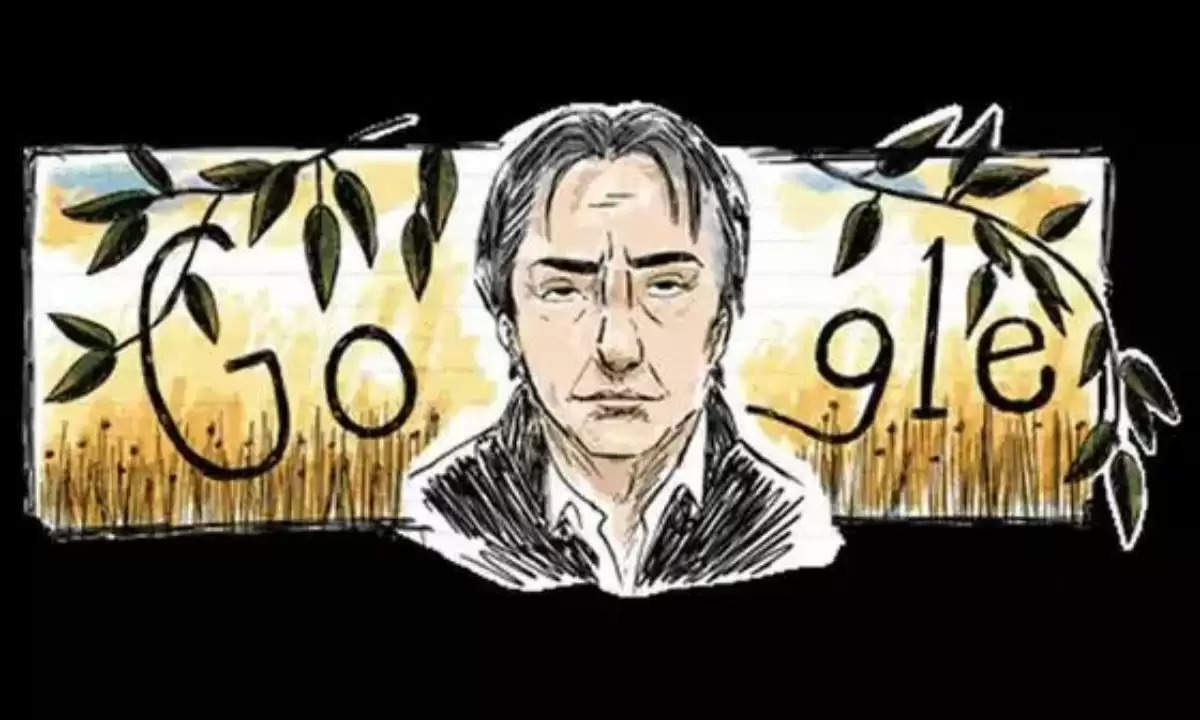 Google Doodle मना रहा Alan Rickman का 36वां बर्थड़े, जानिए कौन है ये फेमस इंग्लिश एक्टर