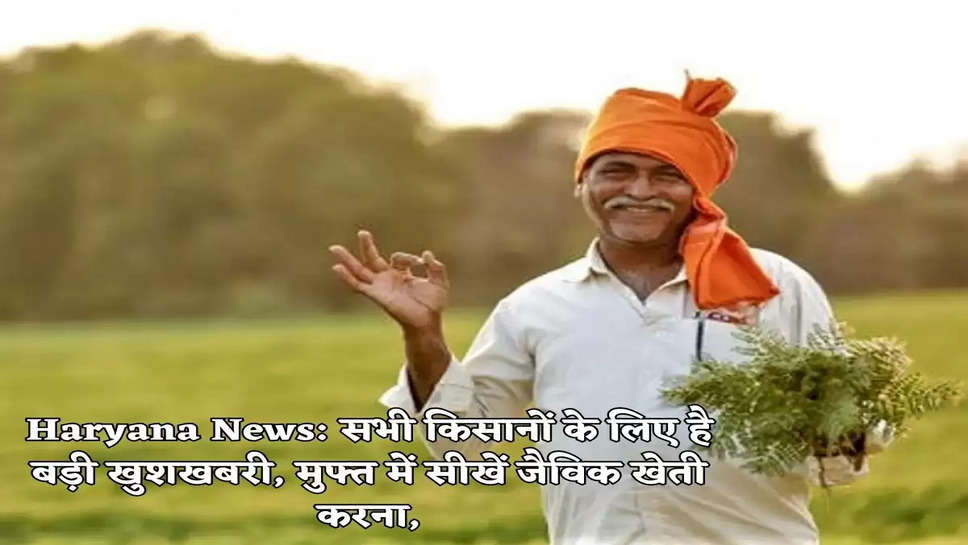 Haryana News: सभी किसानों के लिए है बड़ी खुशखबरी, मुफ्त में सीखें जैविक खेती करना,